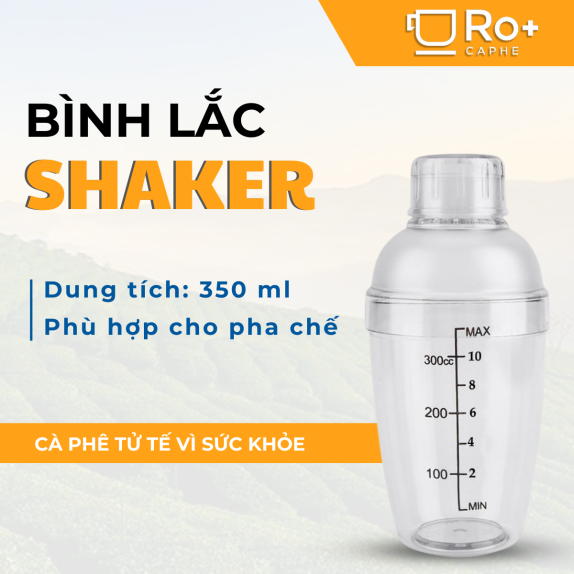 Bình Lắc Shaker Nhựa 350ml Roplus | Bình Pha Chế Đồ Uống Chuyên Dụng