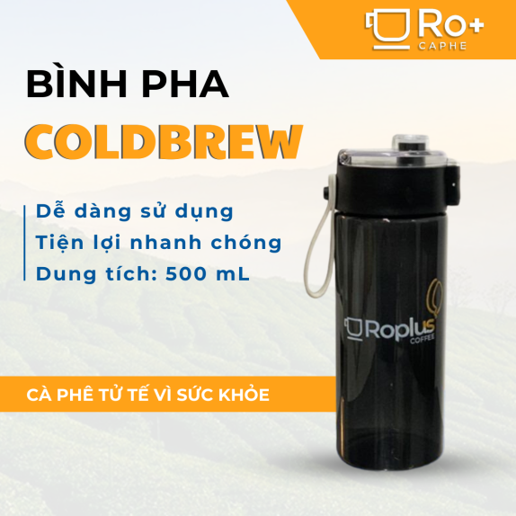 Bình Ủ Trà Cà Phê Roplus 550ml | Bình Cold Brew Có Quai Xách