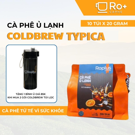 [Hàng Đặc Biệt] Cà Phê Typica Túi Lọc Ủ Lạnh Coldbrew Roplus | Cà Phê Tiện Lợi